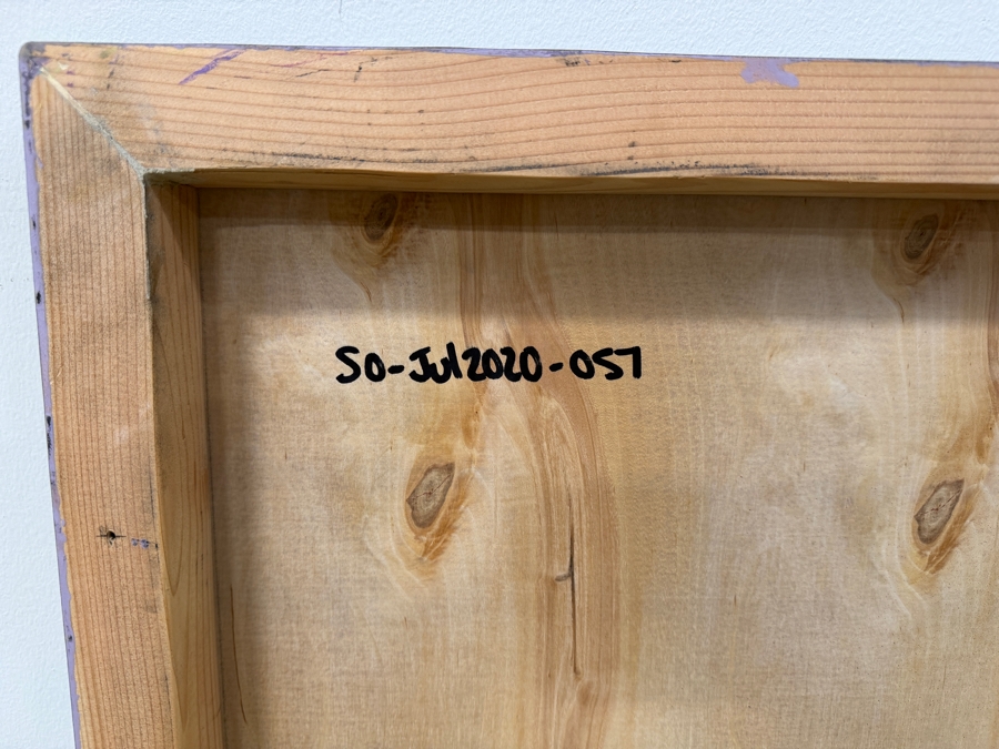 Santos Orellana (B. 1974, American) Original Acrylic Painting On Plywood Signed Verso 'The Art Of Santos' Urban Pop Artwork 24' X 30' With Substantial Hand Painted Wooden Frame SO-JUL2020-057 Estimate $1,000-$1,400 [Photo 6]
