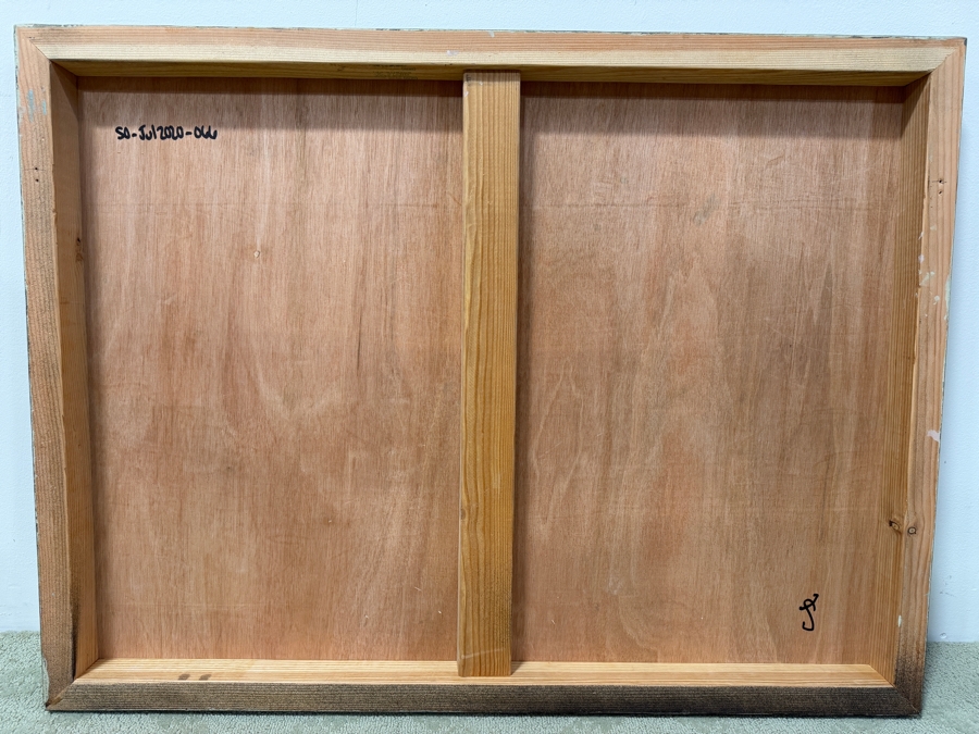 Santos Orellana (B. 1974, American) Original Acrylic Painting On Plywood Signed Verso 'The Art Of Santos' Urban Pop Artwork 30' X 24' With Substantial Hand Painted Wooden Frame SO-JUL2020-066 Estimate $1,000-$1,400 [Photo 5]