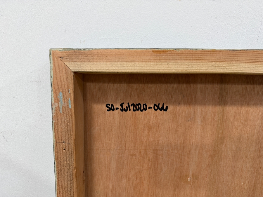 Santos Orellana (B. 1974, American) Original Acrylic Painting On Plywood Signed Verso 'The Art Of Santos' Urban Pop Artwork 30' X 24' With Substantial Hand Painted Wooden Frame SO-JUL2020-066 Estimate $1,000-$1,400 [Photo 6]