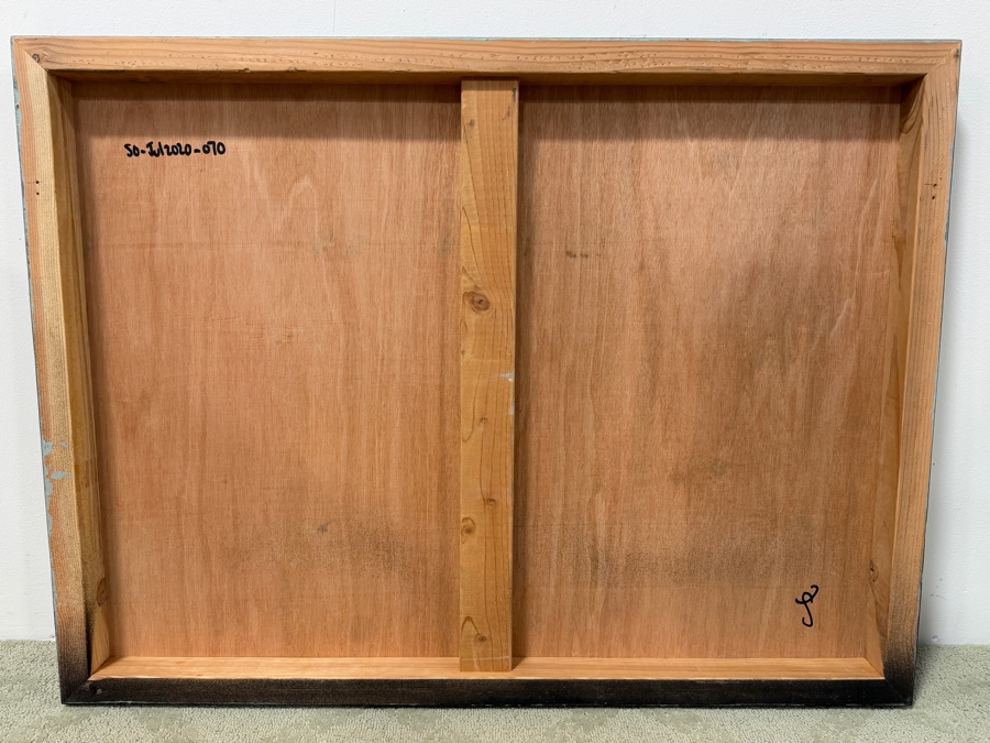 Santos Orellana (B. 1974, American) Original Acrylic Painting On Plywood Signed Verso 'The Art Of Santos' Urban Pop Artwork 30' X 24' With Substantial Hand Painted Wooden Frame SO-JUL2020-070 Estimate $1,000-$1,400 [Photo 5]