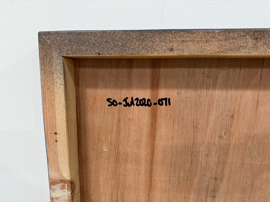 Santos Orellana (B. 1974, American) Original Acrylic Painting On Plywood Signed Verso 'The Art Of Santos' Urban Pop Artwork 30' X 24' With Substantial Hand Painted Wooden Frame SO-JUL2020-070 Estimate $1,000-$1,400 [Photo 6]
