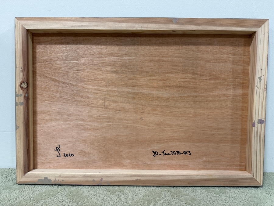 Santos Orellana (B. 1974, American) Original Acrylic Painting On Plywood Signed Verso 'The Art Of Santos' Urban Pop Artwork 30' X 24' With Solid Hand Painted Wooden Frame SO-JAN2020-013 Estimate $1,000-$1,400 [Photo 5]