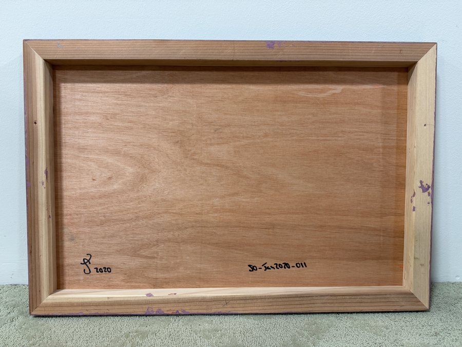 Santos Orellana (B. 1974, American) Original Acrylic Painting On Plywood Signed Verso 'The Art Of Santos' Urban Pop Artwork 30' X 24' With Solid Hand Painted Wooden Frame SO-JAN2020-011 Estimate $1,000-$1,400 [Photo 5]