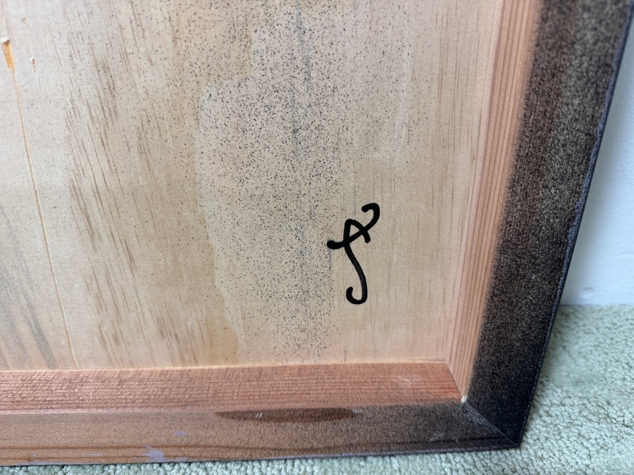 Santos Orellana (B. 1974, American) Original Acrylic Painting On Plywood Signed Verso 'The Art Of Santos' Urban Pop Artwork 24' X 30' With Solid Hand Painted Wooden Frame SO-APR2020-041 Estimate $1,000-$1,400 [Photo 5]
