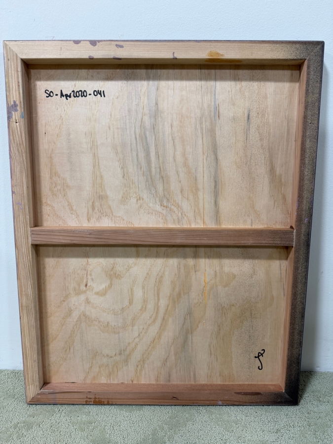 Santos Orellana (B. 1974, American) Original Acrylic Painting On Plywood Signed Verso 'The Art Of Santos' Urban Pop Artwork 24' X 30' With Solid Hand Painted Wooden Frame SO-APR2020-041 Estimate $1,000-$1,400 [Photo 3]