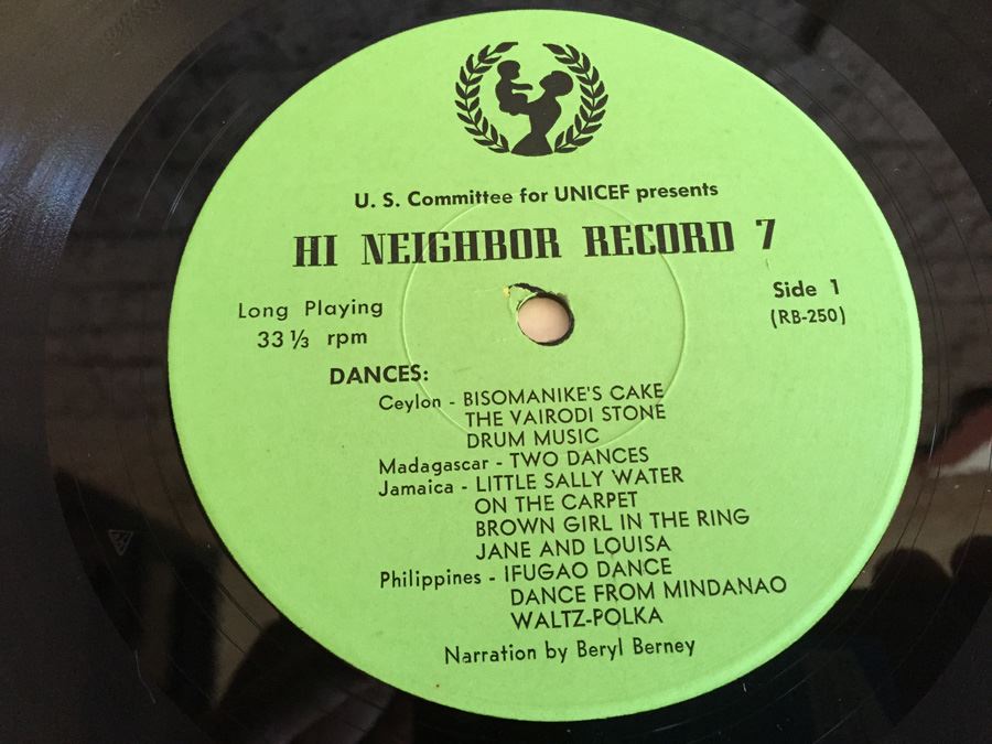 Hi Neighbor Record 7 -  U.S. Committee for UNICEF - RB-250 [Photo 4]