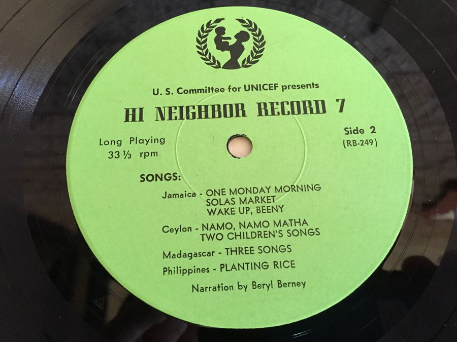 Hi Neighbor Record 7 -  U.S. Committee for UNICEF - RB-250 [Photo 6]