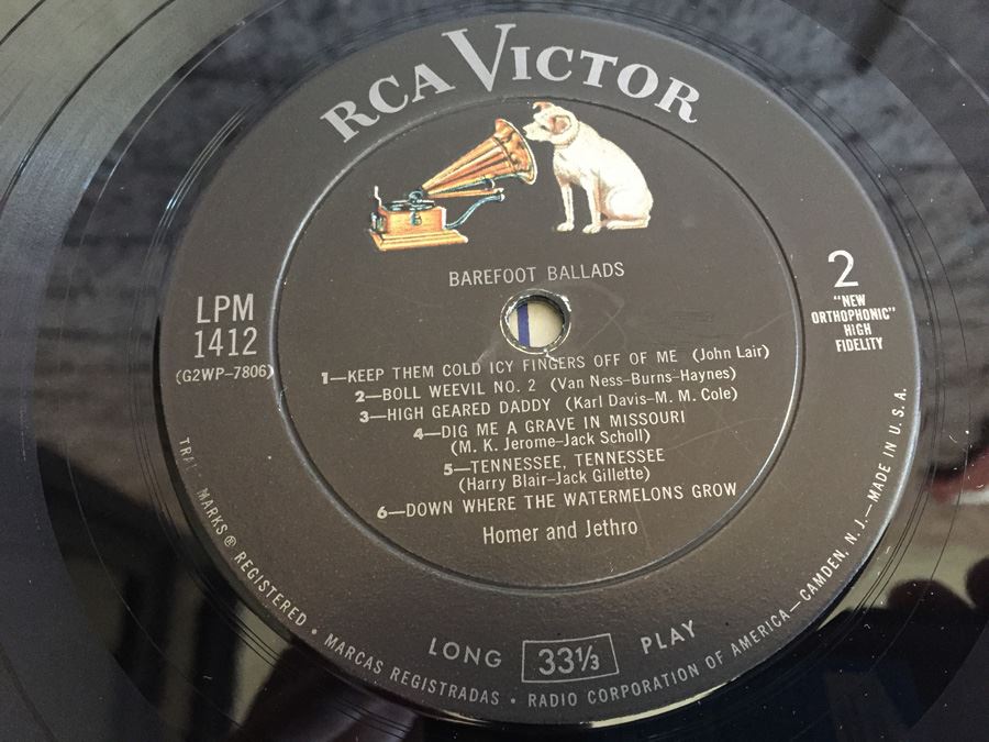 Homer And Jethro ‎- Barefoot Ballads - RCA Victor ‎- LPM-1412 [Photo 6]