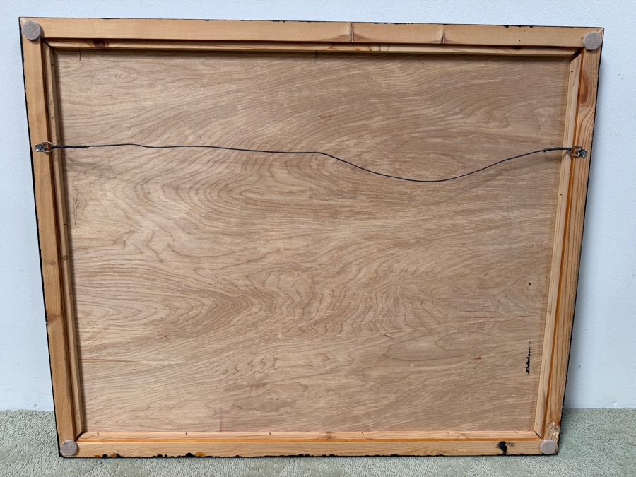 Santos Orellana (B. 1974, American) Original Acrylic Painting On Plywood Signed Bottom Right 'The Art Of Santos' Urban Pop Artwork 2013 32' X 26' With Substantial Hand Painted Wooden Frame 2/25 In Series Estimate $1,250-$1,600 [Photo 7]
