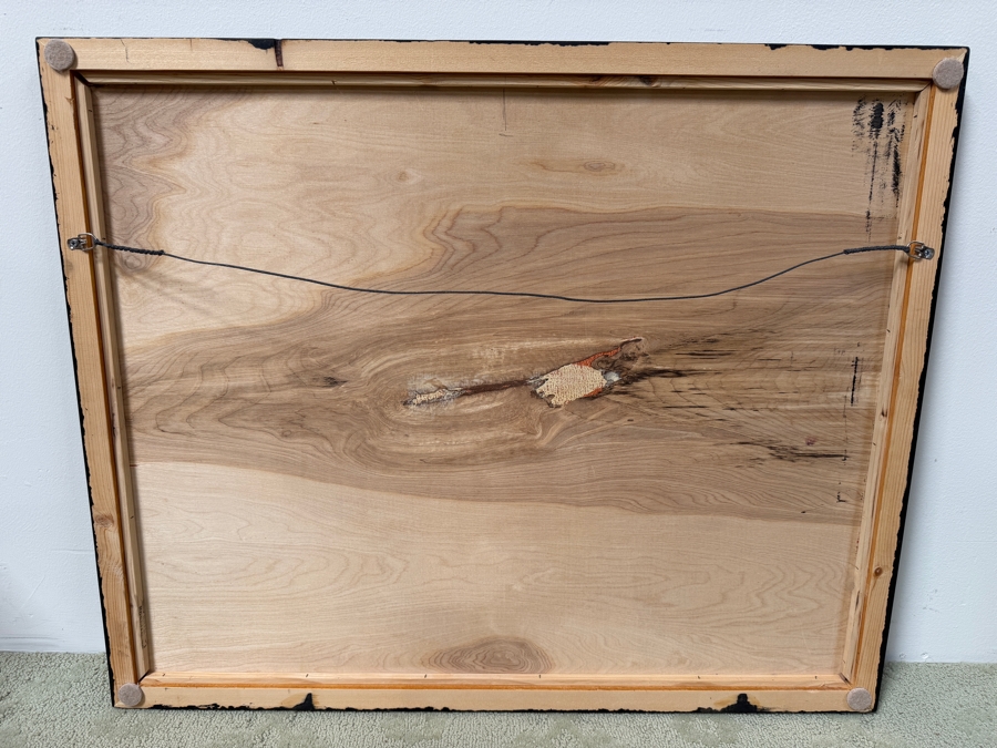 Santos Orellana (B. 1974, American) Original Acrylic Painting On Plywood Signed Bottom Left 'The Art Of Santos' Urban Pop Artwork 2013 32' X 26' With Substantial Hand Painted Wooden Frame 2/25 In Series Estimate $1,250-$1,600 [Photo 6]