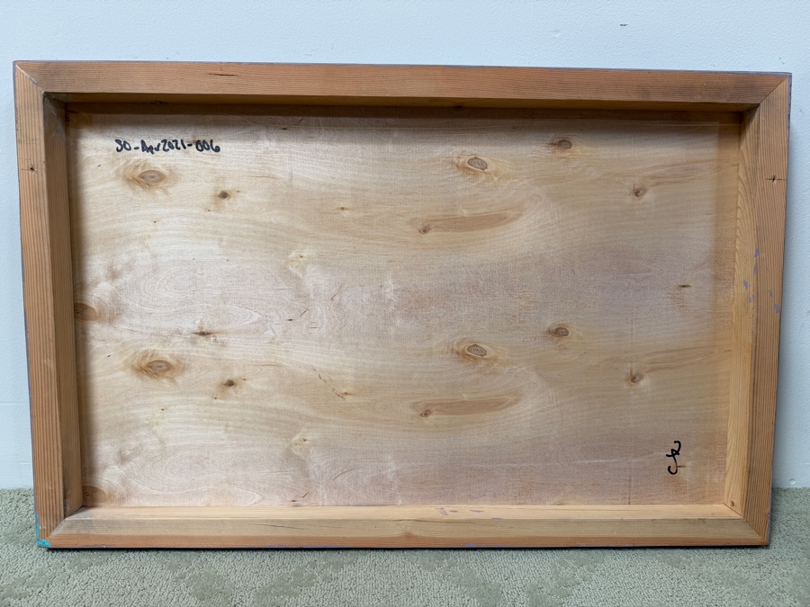 Santos Orellana (B. 1974, American) Original Acrylic Painting On Plywood Signed Verso 'The Art Of Santos' Urban Pop Artwork 36' X 24' With Substantial Hand Painted Wooden Frame SO-APR2021-006 Estimate $1,300-$1,700 [Photo 5]