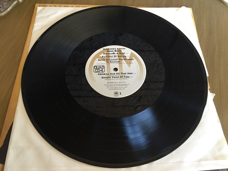 Joan Baez ‎- Diamonds & Rust - A&M Records ‎- QU-54527 - Quadraphonic - CD-4 [Photo 3]