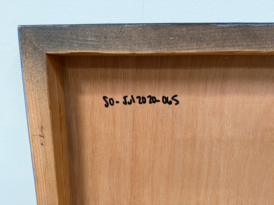 Santos Orellana (B. 1974, American) Original Acrylic Painting On Plywood Signed Verso 'The Art Of Santos' Urban Pop Artwork 36' X 24' With Substantial Hand Painted Wooden Frame SO-JUL 2020-065 Estimate $1,300-$1,700 [Photo 5]