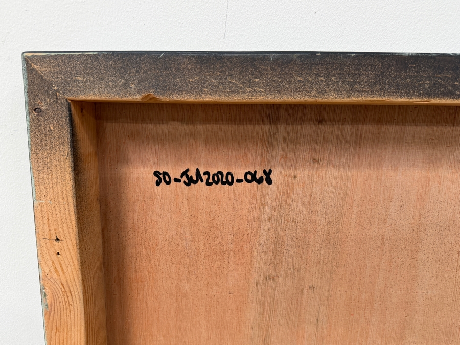 Santos Orellana (B. 1974, American) Original Acrylic Painting On Plywood Signed Verso 'The Art Of Santos' Urban Pop Artwork 36' X 24' With Substantial Hand Painted Wooden Frame SO-JUL 2020-068 Estimate $1,300-$1,700 [Photo 5]