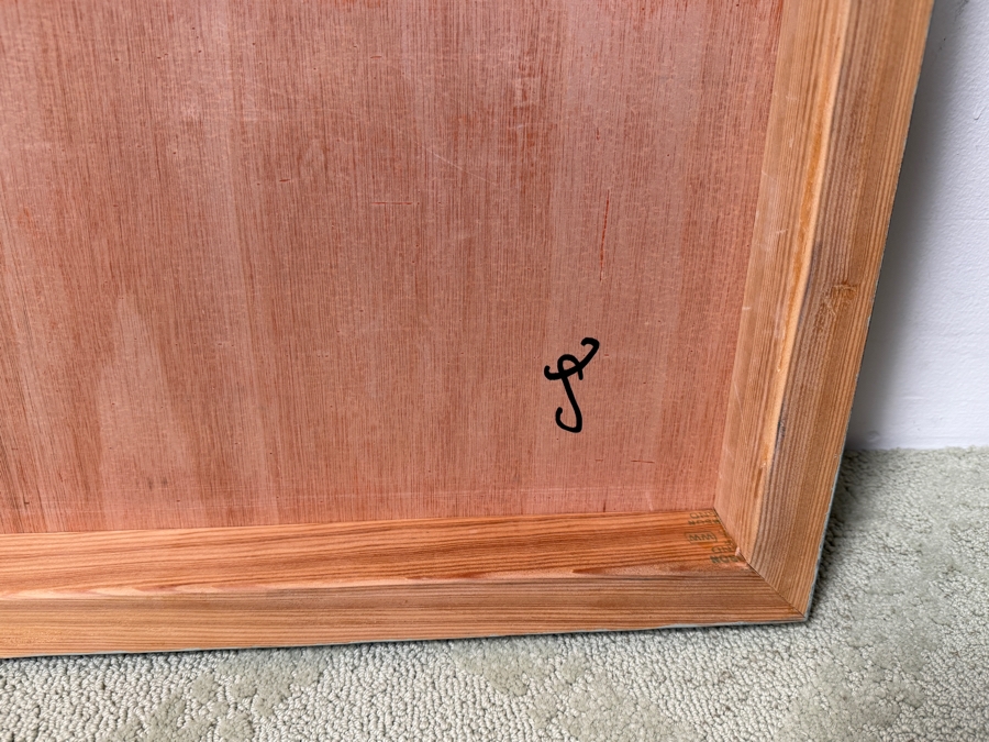Santos Orellana (B. 1974, American) Original Acrylic Painting On Plywood Signed Verso 'The Art Of Santos' Urban Pop Artwork 36' X 24' With Substantial Hand Painted Wooden Frame SO-JUL 2020-068 Estimate $1,300-$1,700 [Photo 6]