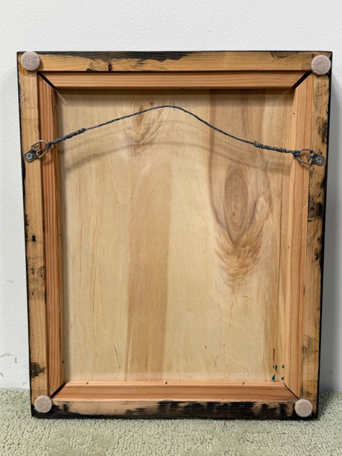 Santos Orellana (B. 1974, American) Original Acrylic Painting On Plywood Signed Bottom Right 'The Art Of Santos' Urban Pop Artwork 10' X 13' With Substantial Hand Painted Wooden Frame 13' X 16' Estimate $200-$250  [Photo 6]
