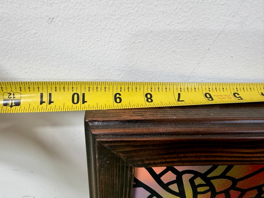 Santos Orellana (B. 1974, American) Original Acrylic Painting On Plywood Signed Verso 'The Art Of Santos' Urban Pop Artwork 7' X 9' With Substantial Hand Painted Wooden Frame  10' X 12' SO-MAR2020-078 Estimate $100-$125 [Photo 9]