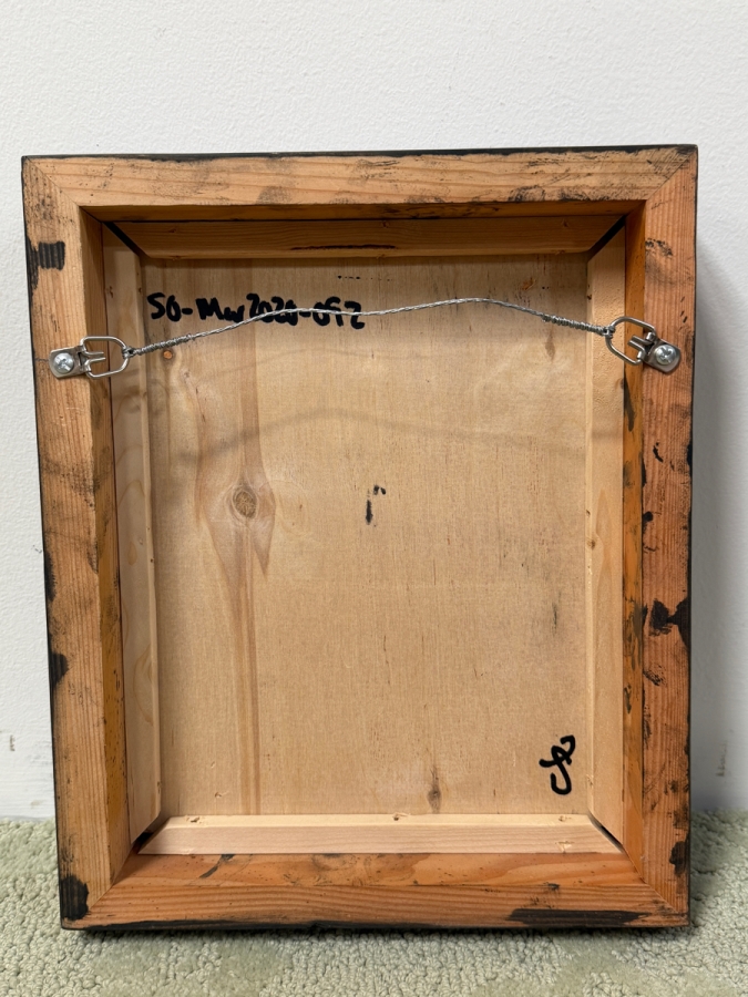 Santos Orellana (B. 1974, American) Original Acrylic Painting On Plywood Signed Verso 'The Art Of Santos' Urban Pop Artwork 7' X 9' With Substantial Hand Painted Wooden Frame 10' X 12' SO-MAR2020-092 Estimate $100-$125 [Photo 4]