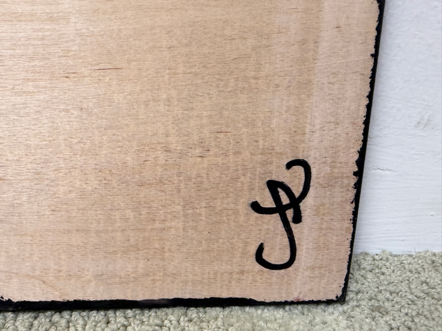 Santos Orellana (B. 1974, American) Original Acrylic Painting On Plywood Signed Verso 'The Art Of Santos' Urban Pop Artwork 10' X 8' SO-MAR2020-038 Estimate $125-$150 [Photo 4]