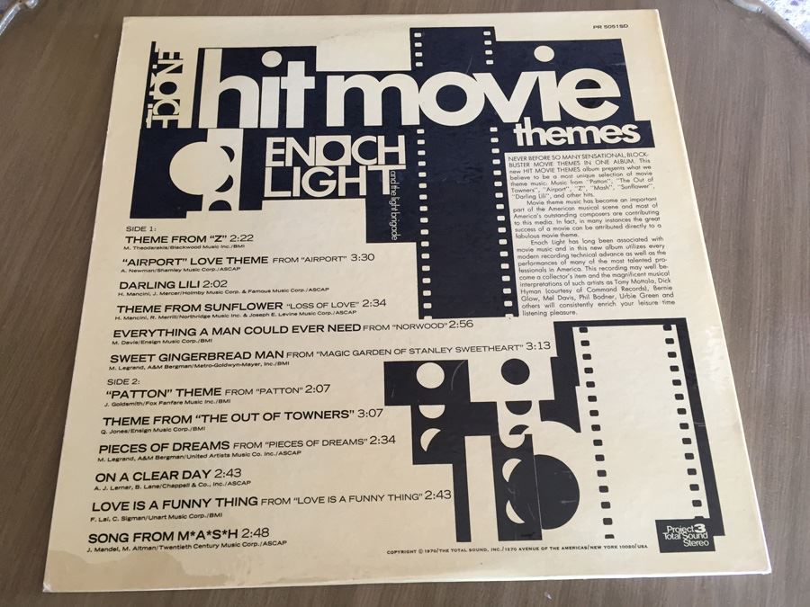 Enoch Light And The Light Brigade ‎- Hit Movie Themes - The Total Sound ‎- PR 5051 SD - Quadraphonic - 4 Channel [Photo 2]
