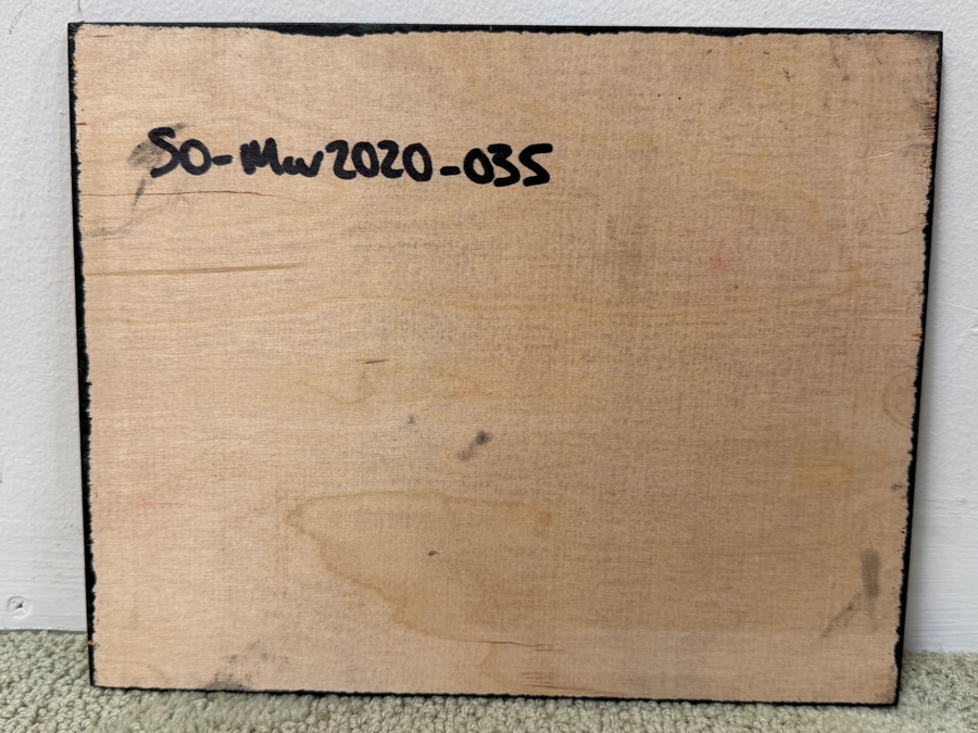 Santos Orellana (B. 1974, American) Original Acrylic Painting On Plywood Signed Verso 'The Art Of Santos' Urban Pop Artwork 10' X 8' SO-MAR2020-035 Estimate $125-$150 [Photo 5]