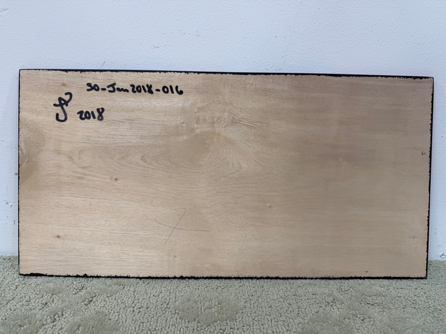 Santos Orellana (B. 1974, American) Original Acrylic Painting On Plywood Signed Verso 'The Art Of Santos' Urban Pop Artwork 20' X 10' SO-JAN2018-016 Estimate $300-$400 [Photo 4]