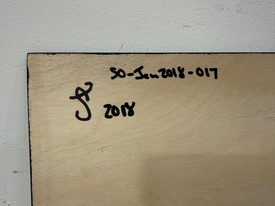 Santos Orellana (B. 1974, American) Original Acrylic Painting On Plywood Signed Verso 'The Art Of Santos' Urban Pop Artwork 20' X 10' SO-JAN2018-017 Estimate $300-$400 [Photo 5]