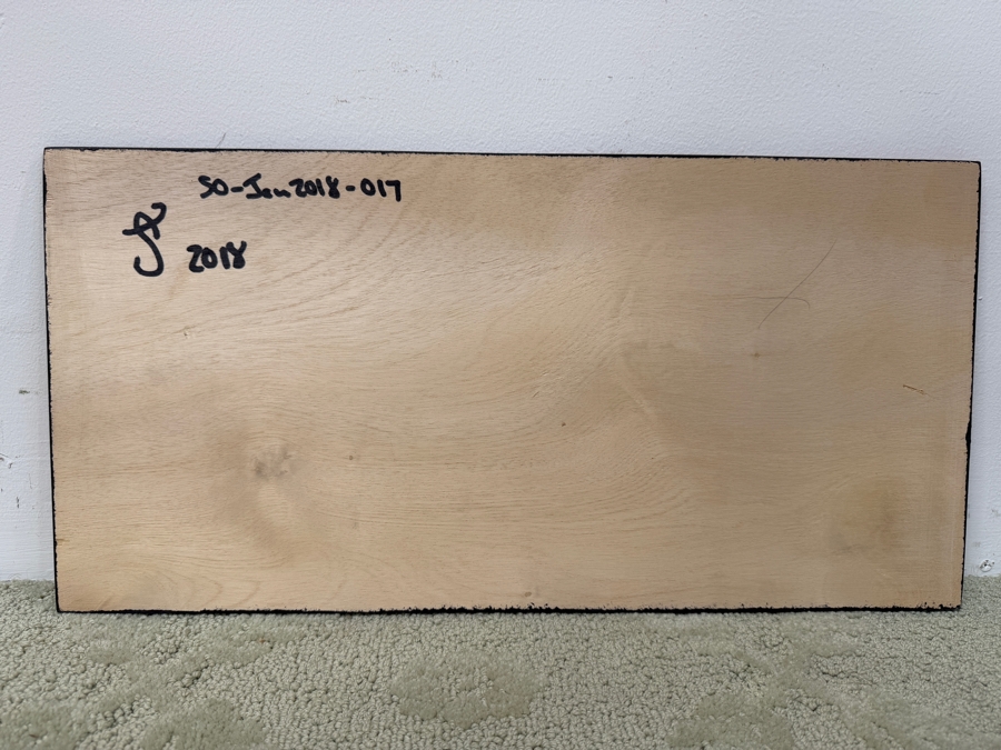 Santos Orellana (B. 1974, American) Original Acrylic Painting On Plywood Signed Verso 'The Art Of Santos' Urban Pop Artwork 20' X 10' SO-JAN2018-017 Estimate $300-$400 [Photo 4]