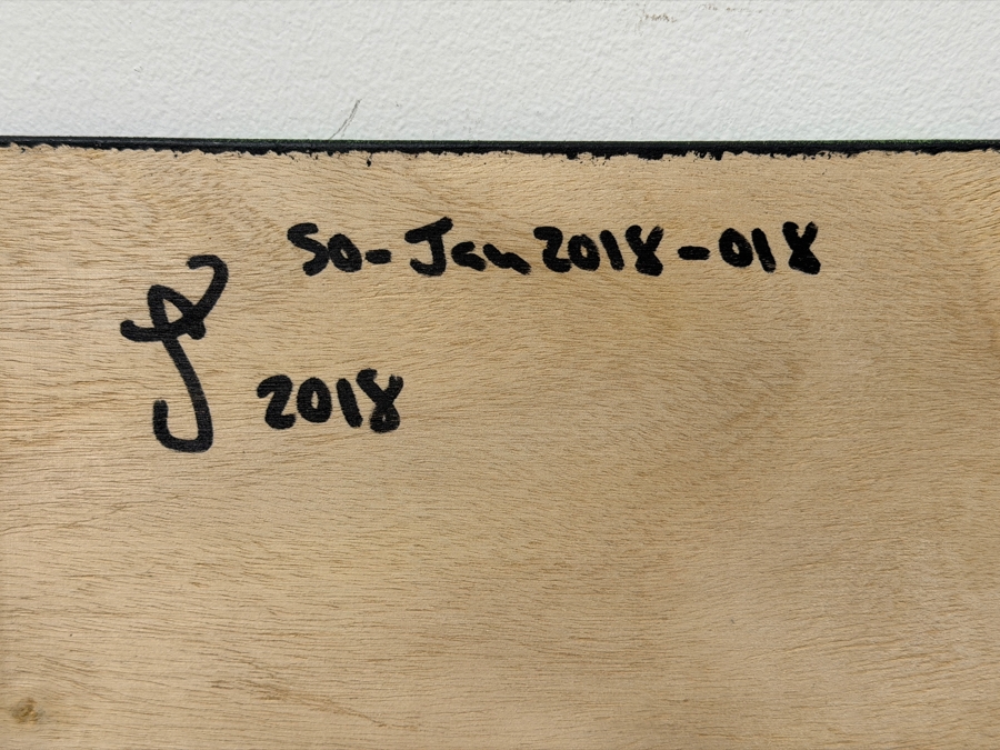 Santos Orellana (B. 1974, American) Original Acrylic Painting On Plywood Signed Verso 'The Art Of Santos' Urban Pop Artwork 20' X 10' SO-JAN2018-018 Estimate $300-$400 [Photo 5]