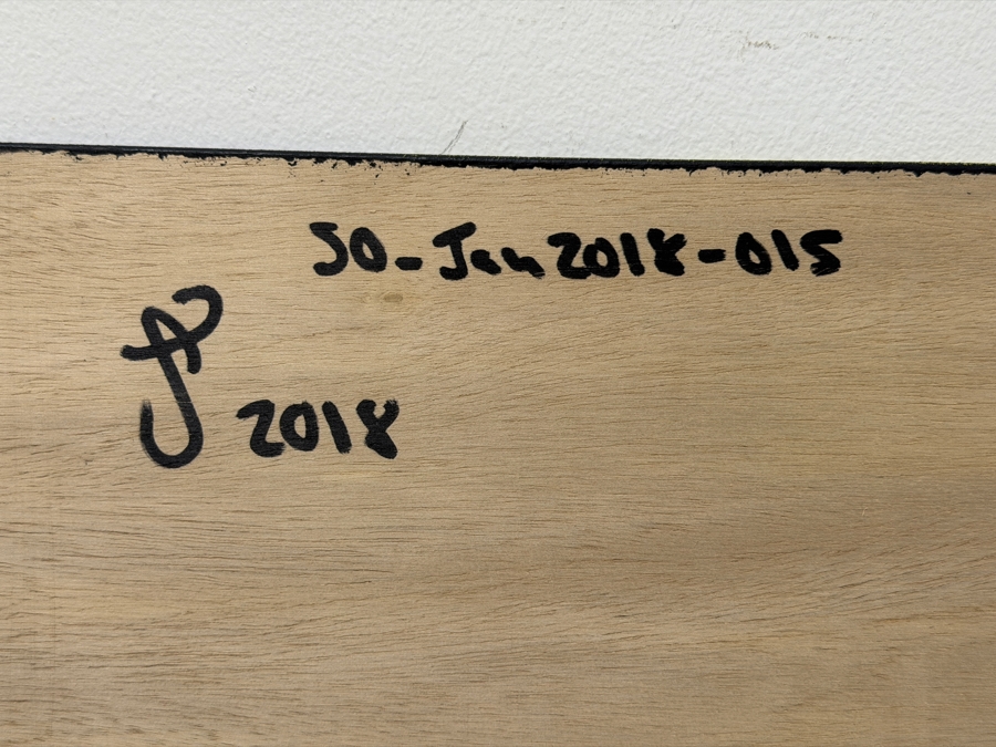 Santos Orellana (B. 1974, American) Original Acrylic Painting On Plywood Signed Verso 'The Art Of Santos' Urban Pop Artwork 20' X 10' SO-JAN2018-015 Estimate $300-$400 [Photo 5]