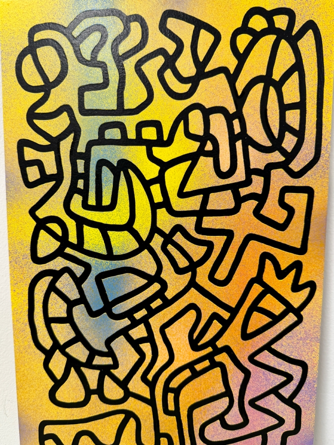 Santos Orellana (B. 1974, American) Original Acrylic Painting On Plywood Signed Verso 'The Art Of Santos' Urban Pop Artwork 10' X 20' SO-JAN2018-001 Estimate $300-$400 [Photo 2]