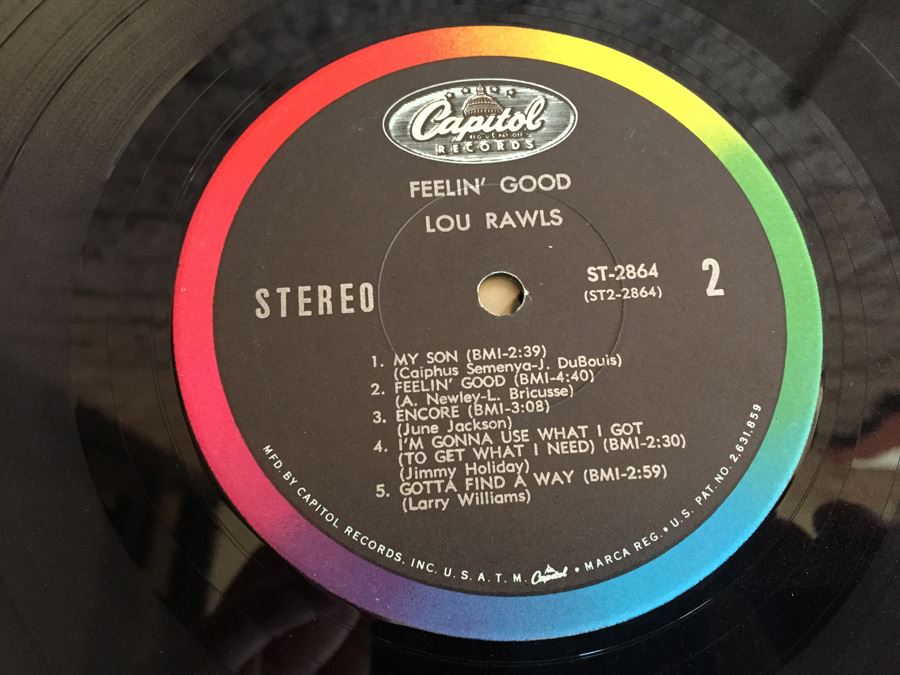 Lou Rawls ‎- Feelin' Good - Capitol Records ‎- ST 2864 [Photo 6]