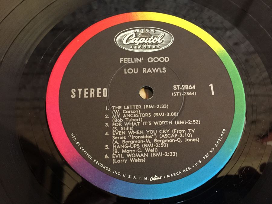 Lou Rawls ‎- Feelin' Good - Capitol Records ‎- ST 2864 [Photo 4]