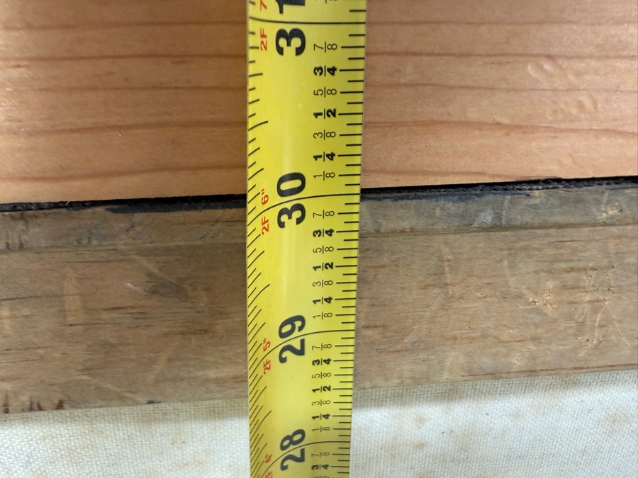 Gerrit Greve (1948-2024, Cardiff by the Sea, CA) Original Acrylic Drip Painting On Canvas Titled 'Witnesses - After DaVinci' Signed Lower Right 40' X 30' Framed 44.5 X 34.5 Estimate $1,000-$2,000 [Photo 9]