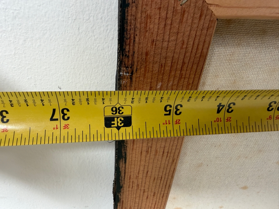 Gerrit Greve (1948-2024, Cardiff by the Sea, CA) Large Original Abstract Acrylic Diptych Painting On Canvas Titled 'Grass Water Ripples' Signed Verso 72' X 36' Estimate $2,150-$4,300 [Photo 9]