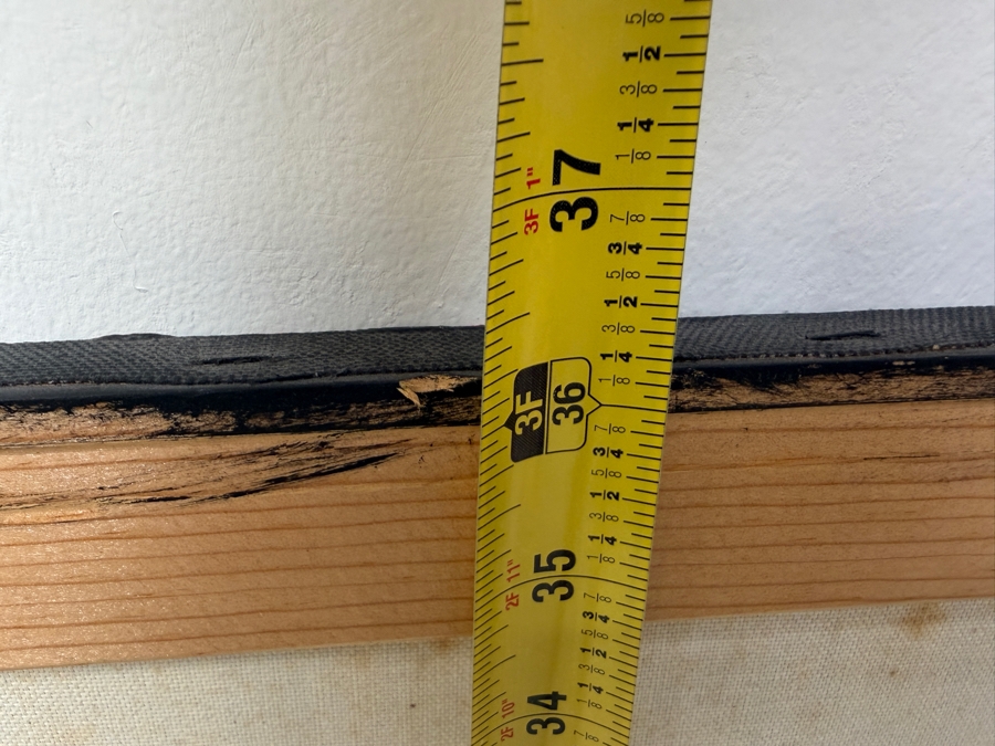 Gerrit Greve (1948-2024, Cardiff by the Sea, CA) Large Original Abstract Acrylic Diptych Painting On Canvas Titled 'Grass Water Ripples' Signed Verso 72' X 36' Estimate $2,150-$4,300 [Photo 10]