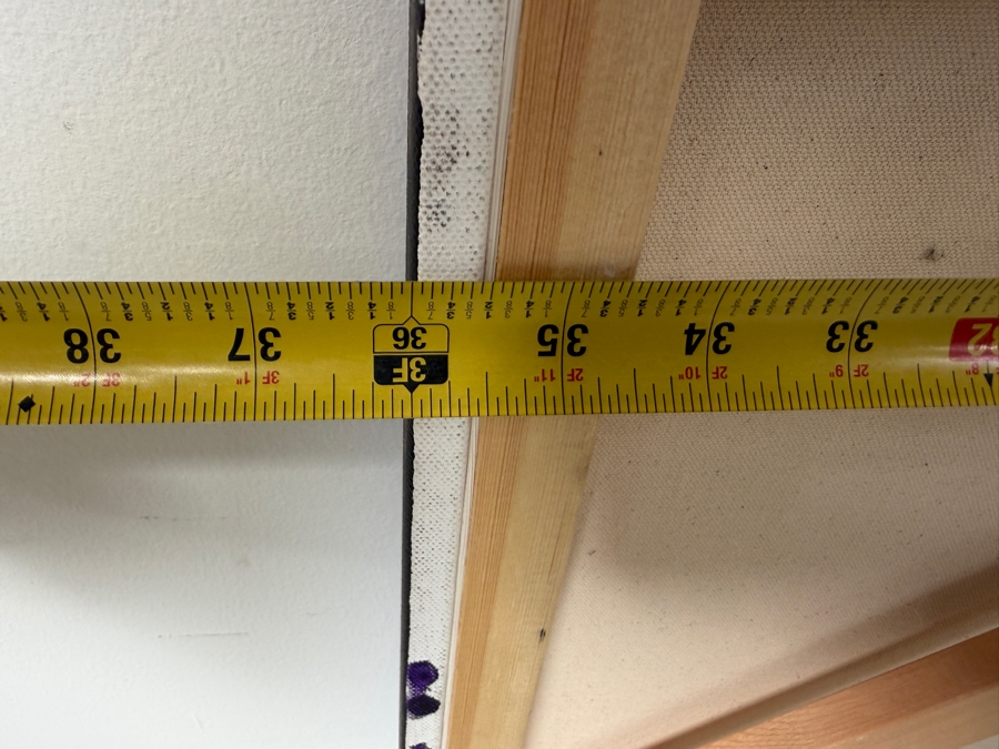 Gerrit Greve (1948-2024, Cardiff by the Sea, CA) Original Abstract Acrylic Painting On Canvas Titled 'Underwater' Signed Verso And Dated 2020 36' X 36' Estimate $1,100-$2,200 [Photo 11]