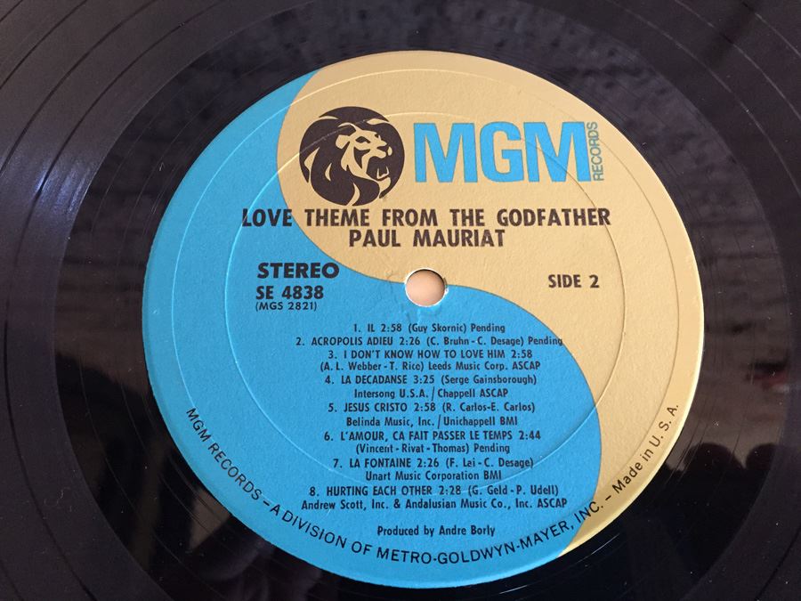 Paul Mauriat ‎- Love Theme From The Godfather - MGM Records ‎- SE 4838 [Photo 6]