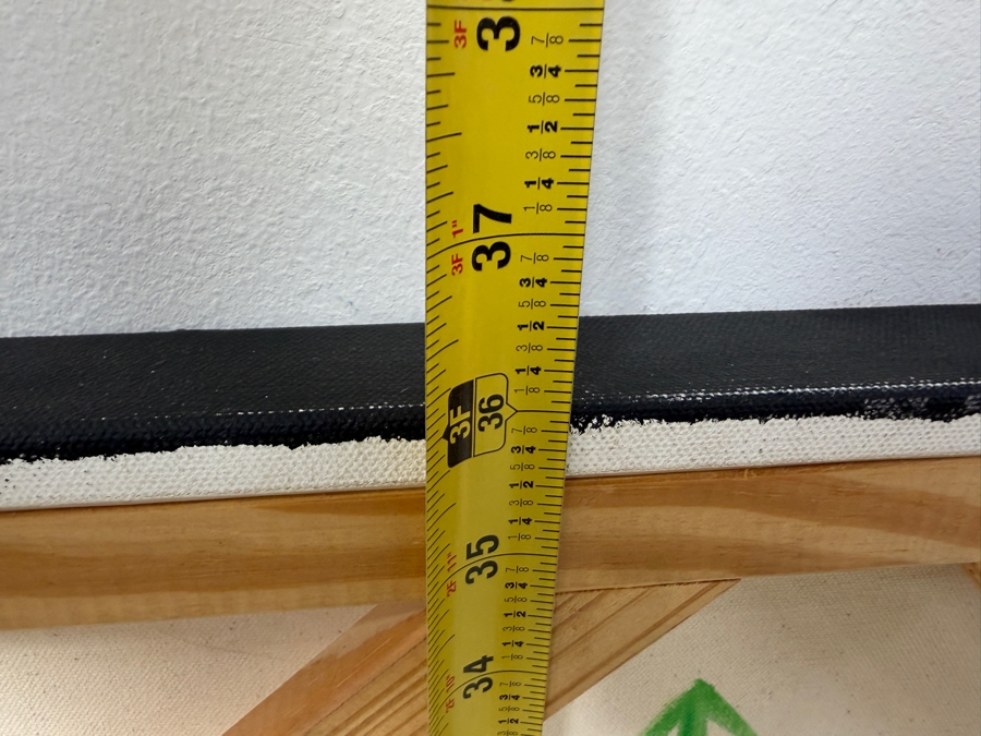 Gerrit Greve (1948-2024, Cardiff by the Sea, CA) Original Acrylic Painting On Canvas Titled 'Wonderment 30' Signed Verso Dated 2017 36' X 36' Estimate $1,100 -$2,200 [Photo 7]