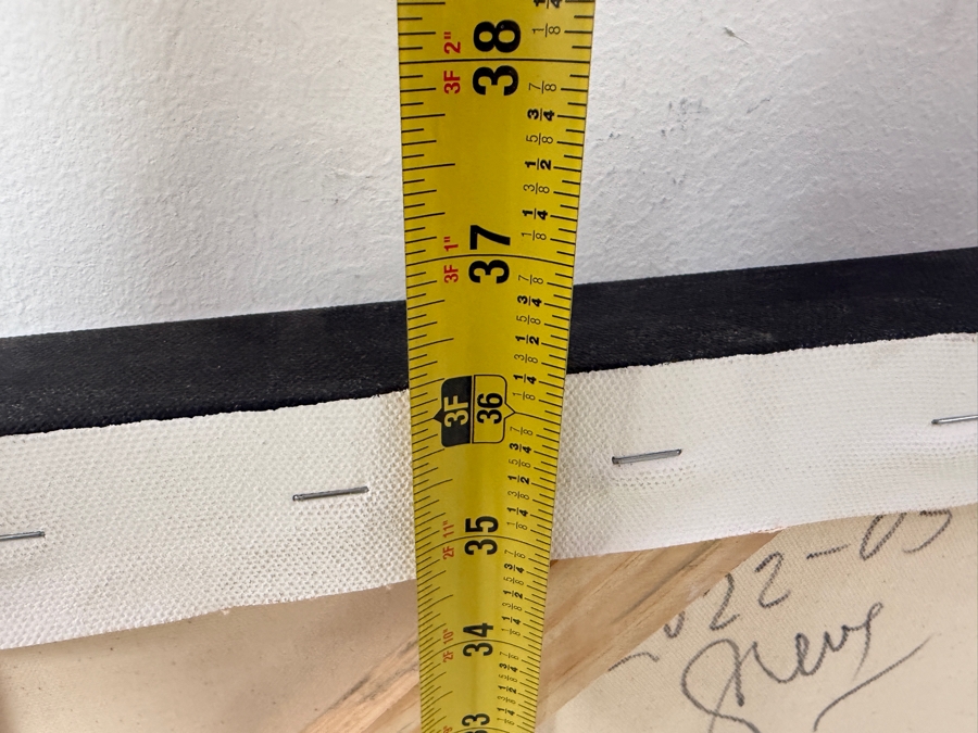 Gerrit Greve (1948-2024, Cardiff by the Sea, CA) Original Acrylic Reeds Painting On Canvas Untitled Signed Verso Dated 2022 36” x 36” Estimate $1,100 - $2,200 [Photo 9]