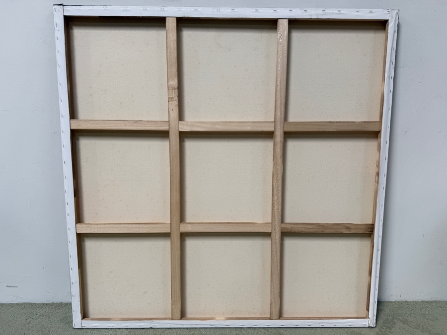 Gerrit Greve (1948-2024, Cardiff by the Sea, CA) Original Acrylic Painting On Canvas Untitled Rocks Unsigned 48” X 48” Estimate $1,900 - $3,800 [Photo 6]