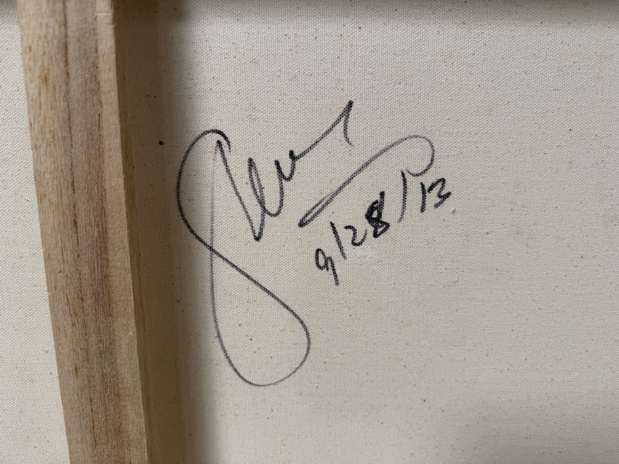 Gerrit Greve (1948-2024, Cardiff by the Sea, CA) Original Acrylic Painting On Canvas Untitled Waves Signed Verso Dated 2013 72” X 48” Estimate $2,800 - $5,700 [Photo 7]