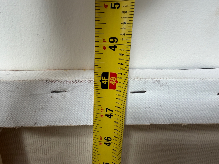 Gerrit Greve (1948-2024, Cardiff by the Sea, CA) Original Acrylic Abstract Painting On Canvas Untitled Signed Verso Dated 2014 72' X 48' Estimate $2,800 - $5,700 [Photo 10]