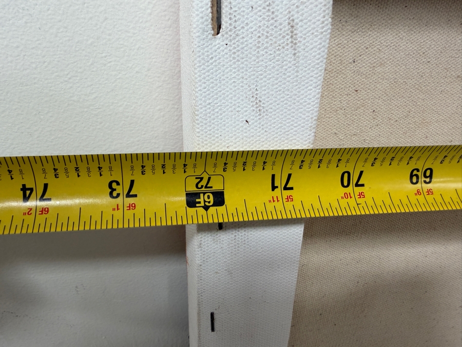 Gerrit Greve (1948-2024, Cardiff by the Sea, CA) Original Acrylic Abstract Painting On Canvas Untitled Signed Verso Dated 2014 72' X 48' Estimate $2,800 - $5,700 [Photo 9]