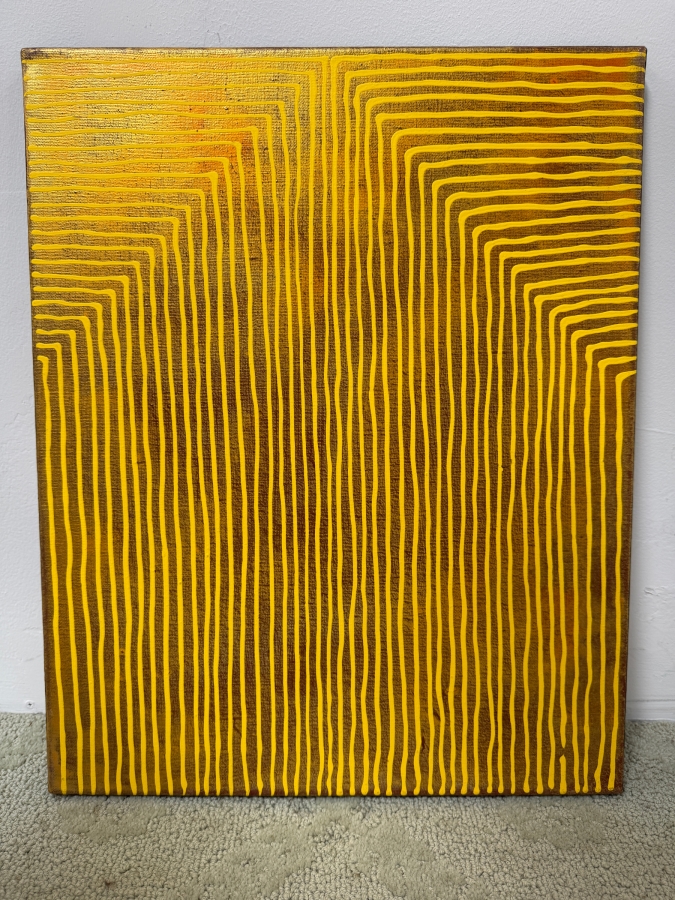 Gerrit Greve (1948-2024, Cardiff by the Sea, CA) Original Acrylic Painting On Canvas Titled 'Dreaming 65' Unsigned 16' X 20' Estimate $275 - $525 [Photo 2]