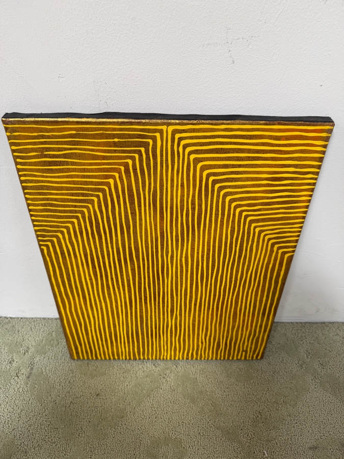 Gerrit Greve (1948-2024, Cardiff by the Sea, CA) Original Acrylic Painting On Canvas Titled 'Dreaming 65' Unsigned 16' X 20' Estimate $275 - $525 [Photo 3]