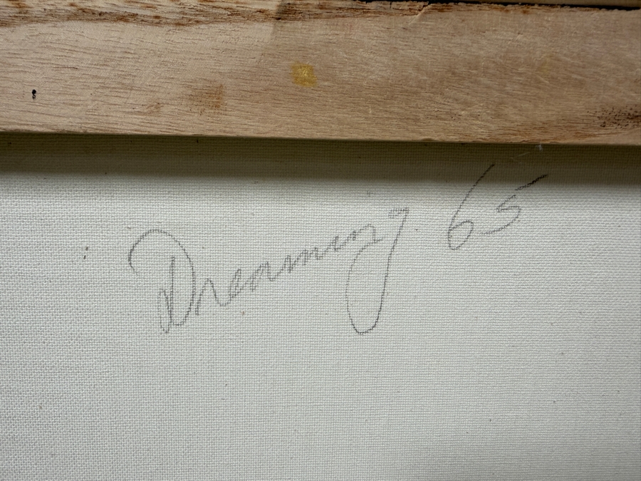 Gerrit Greve (1948-2024, Cardiff by the Sea, CA) Original Acrylic Painting On Canvas Titled 'Dreaming 65' Unsigned 16' X 20' Estimate $275 - $525 [Photo 5]