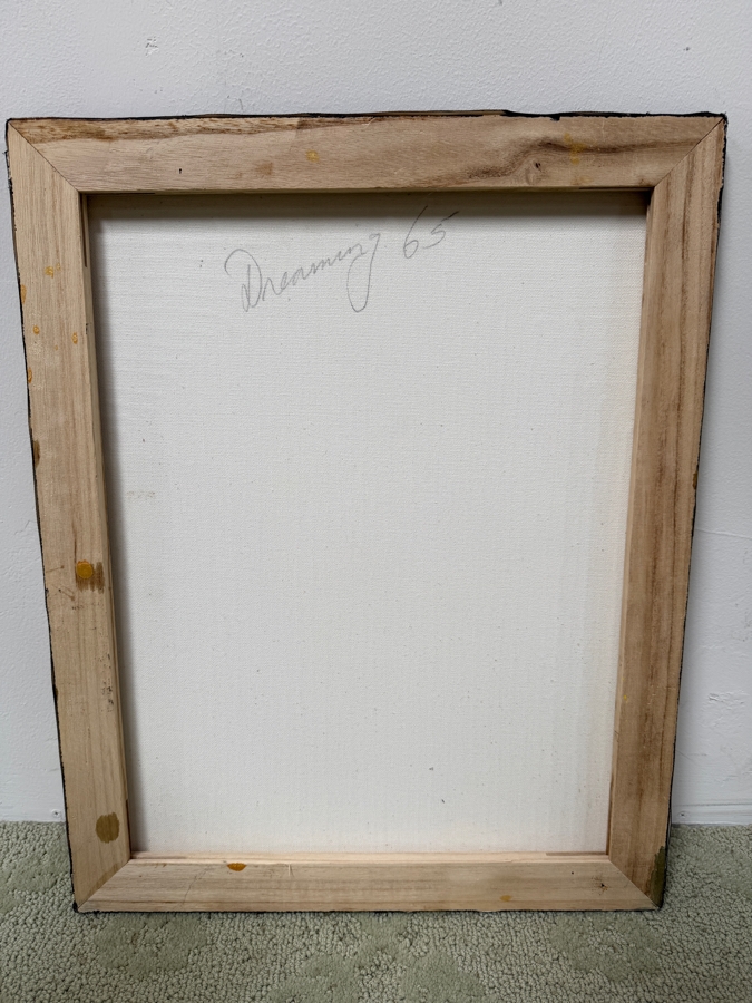 Gerrit Greve (1948-2024, Cardiff by the Sea, CA) Original Acrylic Painting On Canvas Titled 'Dreaming 65' Unsigned 16' X 20' Estimate $275 - $525 [Photo 4]