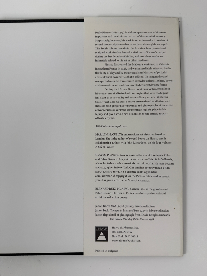 Hardcover Art Book Picasso Painter And Sculptor In Clay Harry N. Abrams Publishers 1998 [Photo 10]