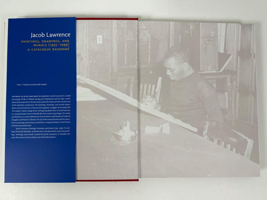 Pair Of Hardcover Art Books With Slipcover The Complete Jacob Lawrence: Over The Line - The Art And Life Of Jacob Lawrence And Jacob Lawrence - Paintings, Drawings, And Murals (1935-1999) 2000 [Photo 5]